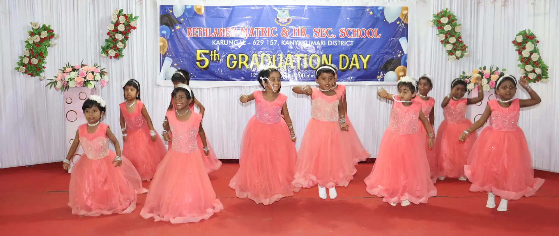 Graduation banner at Bethlahem School