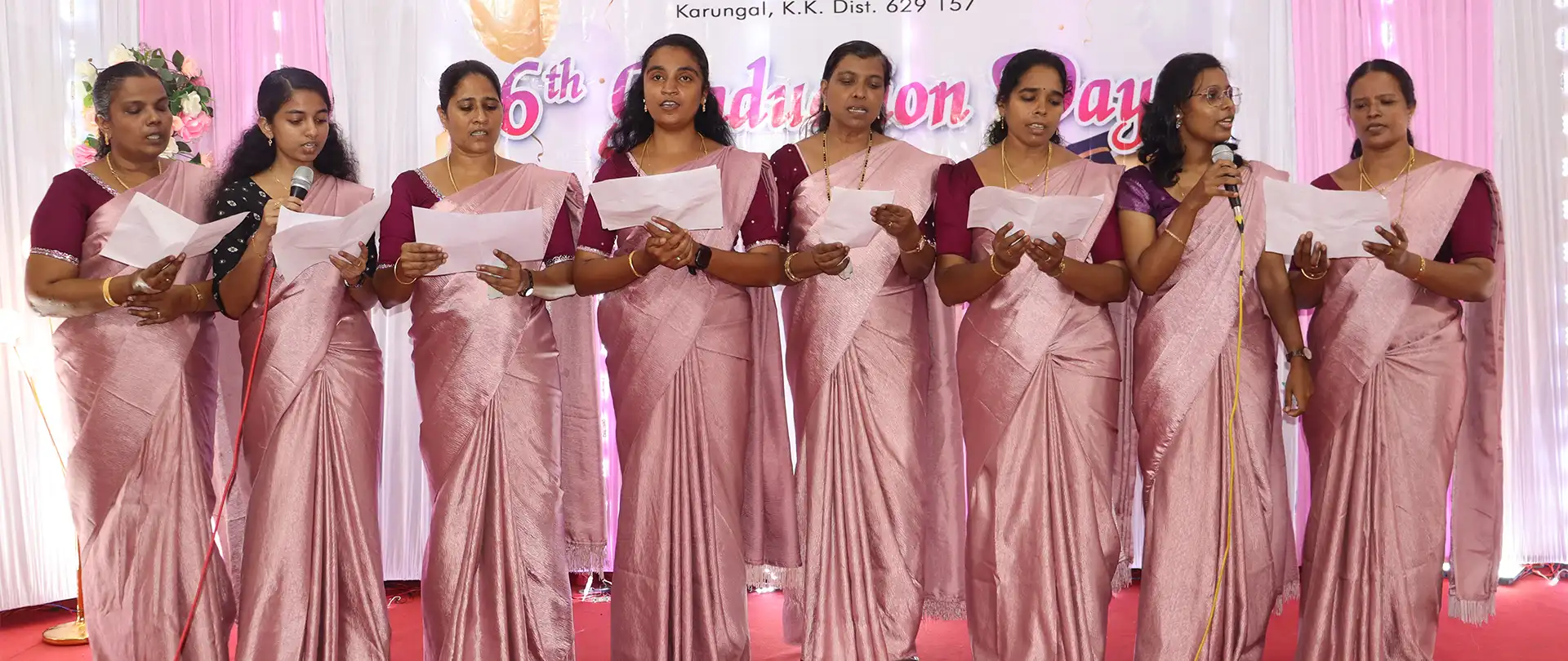 Graduation banner at Bethlahem School